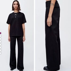 Re/Done Super Wide Trouser Black Sz 27 NEW